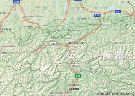 Tyrol Mapa